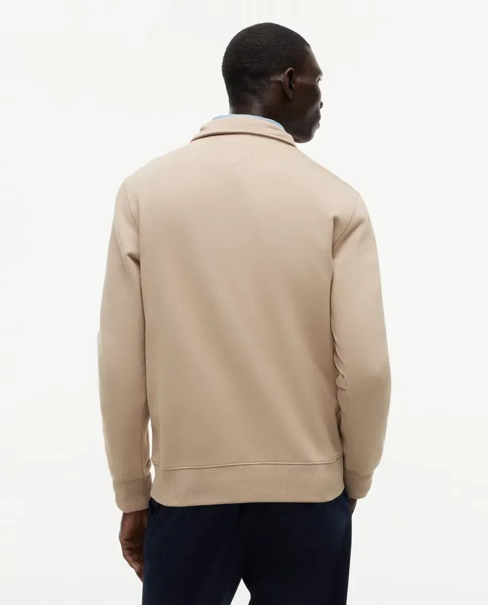 Мужская свитшот с полузастежкой-молнией Tommy Hilfiger, Beige — фото 2