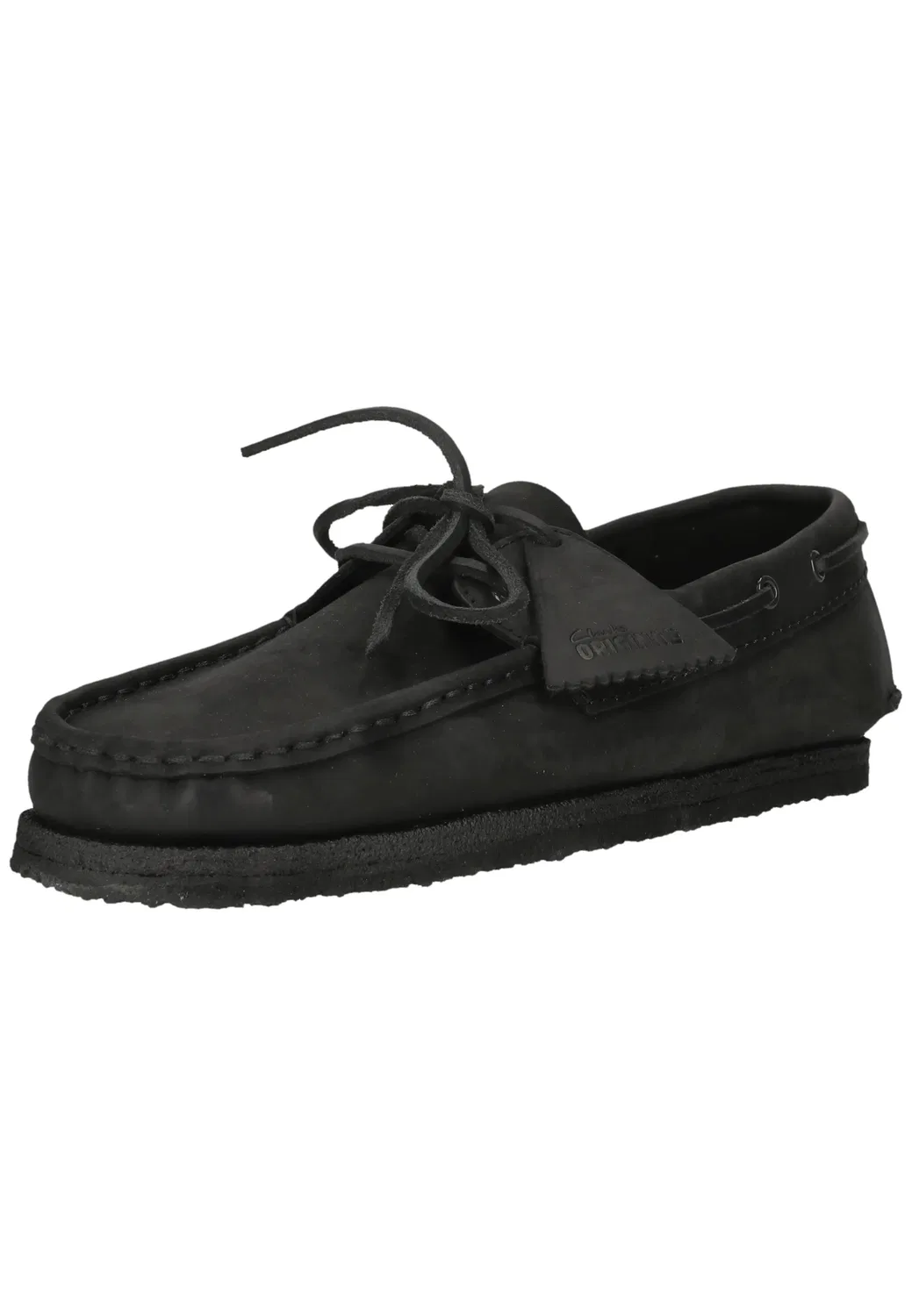 Сникерсы Godney Boat, Clarks, черная кожа — фото 2
