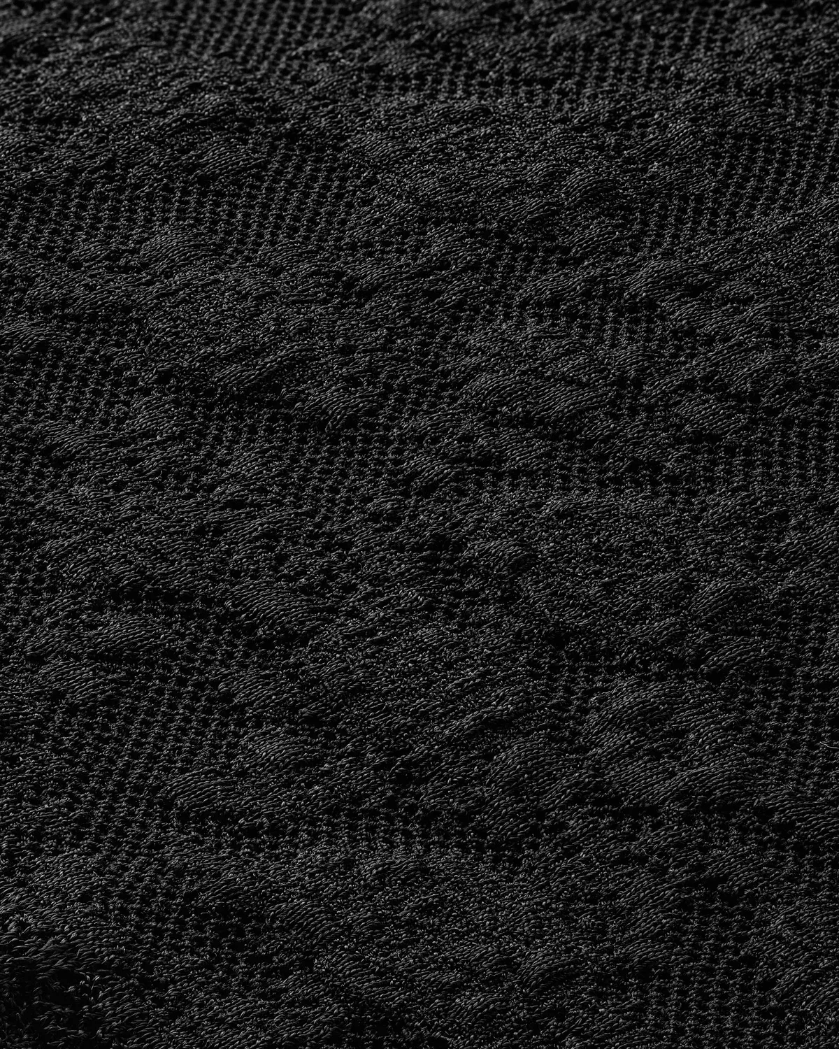 Мини-платье из цветочного сетчатого трикотажа SAINT LAURENT, черный — фото 3