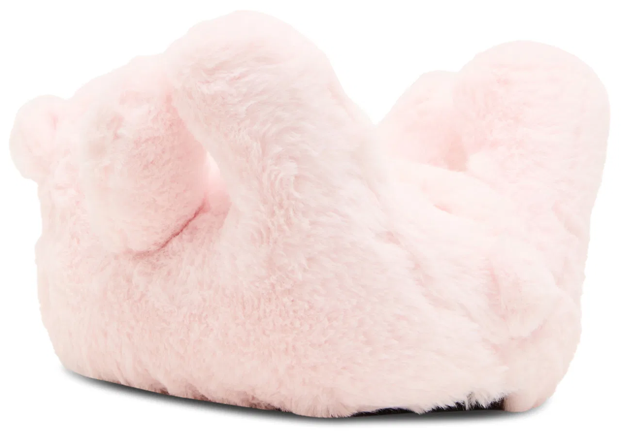 Детские тапочки для девочек с искусственным мехом Steve Madden JBUDDIES, розовый — фото 2