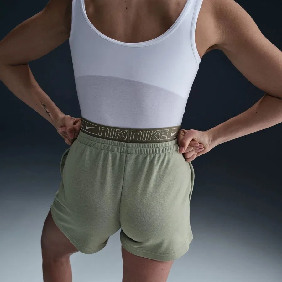 Шорты спортивные с принтом Nike Chill French Terry 4" Short, Зеленый — фото 2