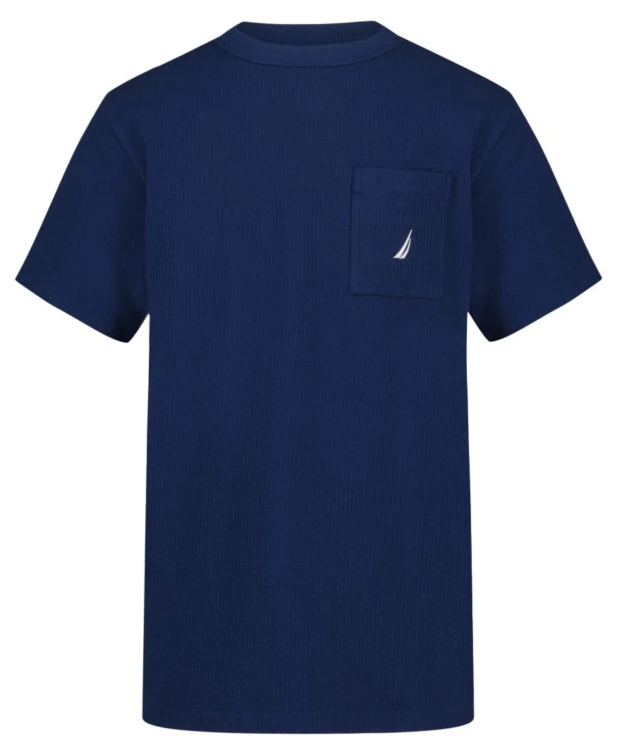 Футболка из сеерсакера с коротким рукавом Nautica, Medieval Blue