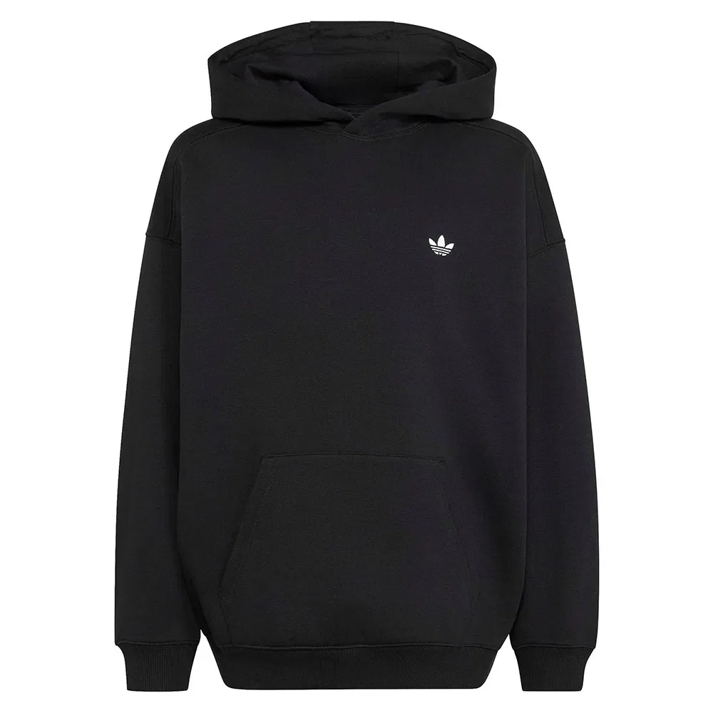 Худи флисовое свободного кроя Adidas Originals, черный — фото 3