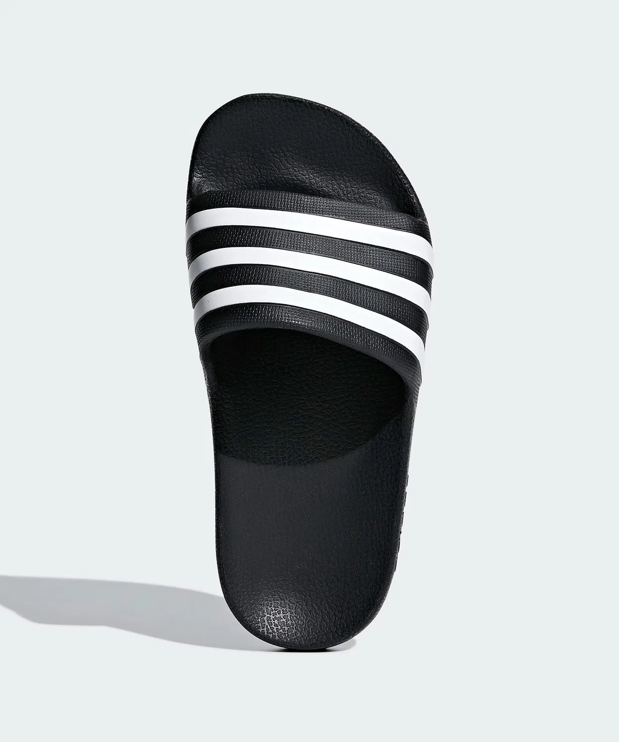 Детские сандалии с тремя полосками ADILETTE AQUA K Adidas, Black/White — фото 3