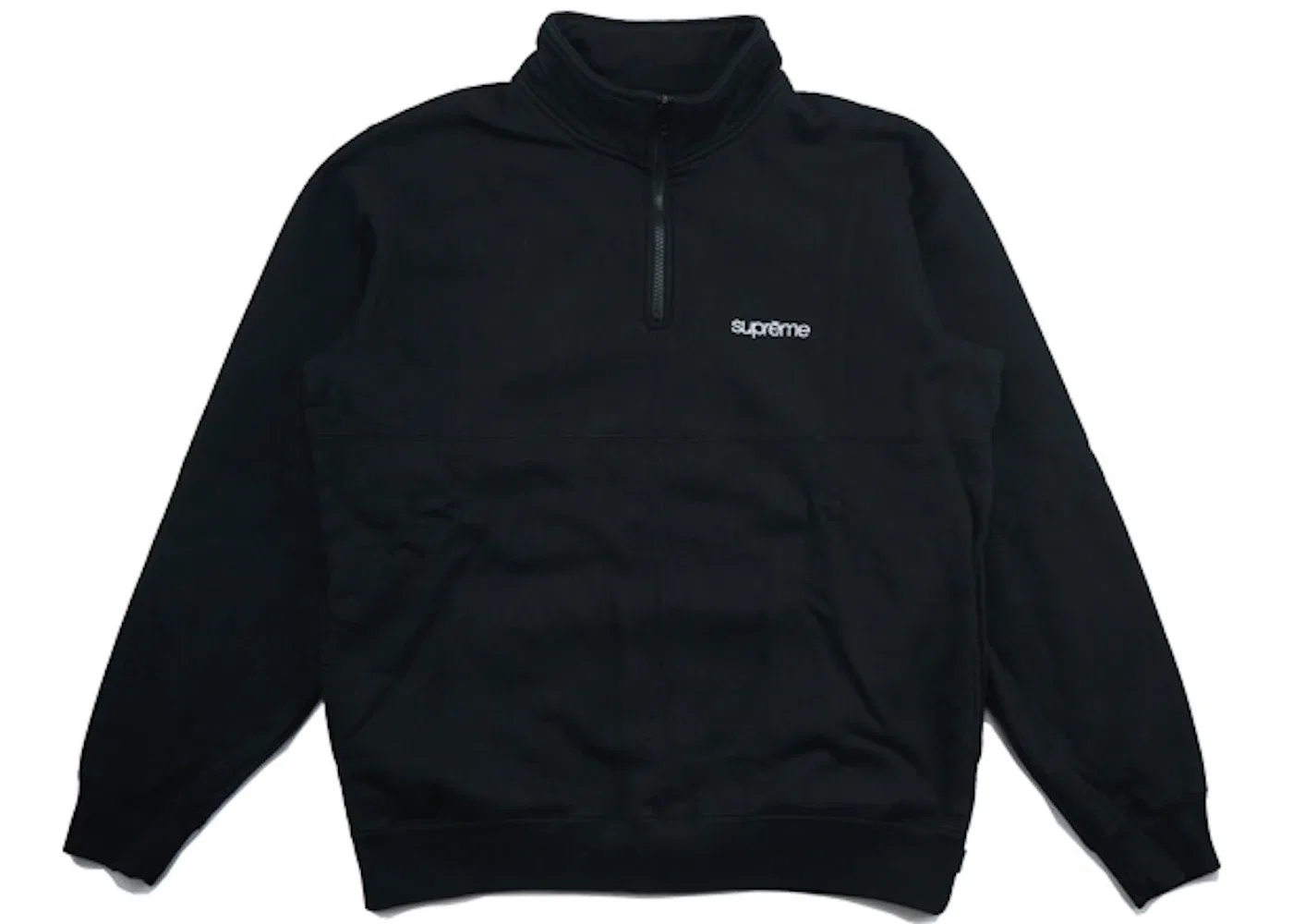 Мужской свитшот с принтом Supreme Color Blocked Half Zip, Black