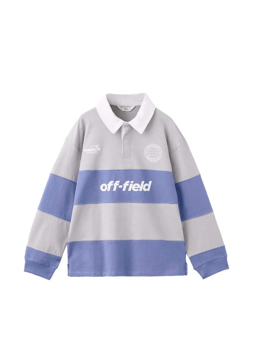 Детская рубашка поло Mango Kids, Blue