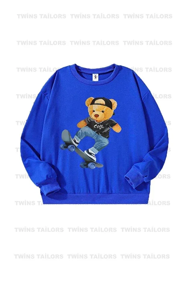 Детские свитшот для девочек с принтом Cookie Monster 3-pack Twins Tailors, Gray — фото 2