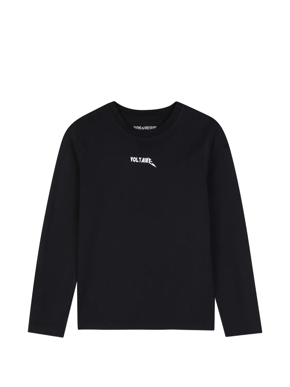 Футболка с длинными рукавами Zadig & Voltaire Kids, черный