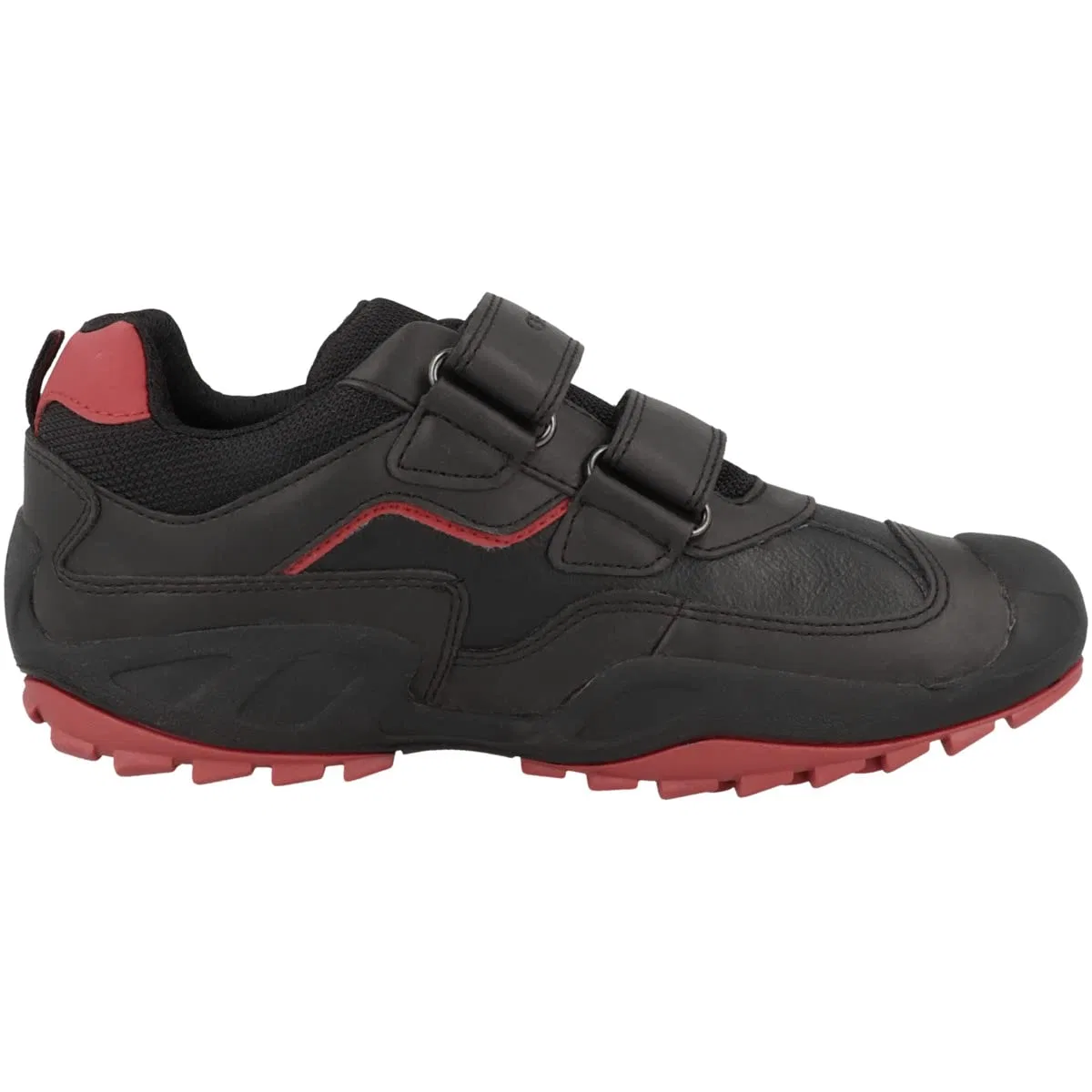 Детские кроссовки для мальчиков с защитой J New Savage Boy A Geox, Black Red — фото 3