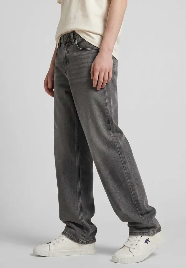 Брюки хлопок Laisvo kirpimo dzinsai Tom TailorMid Stone Grey Denim, серый — фото 4