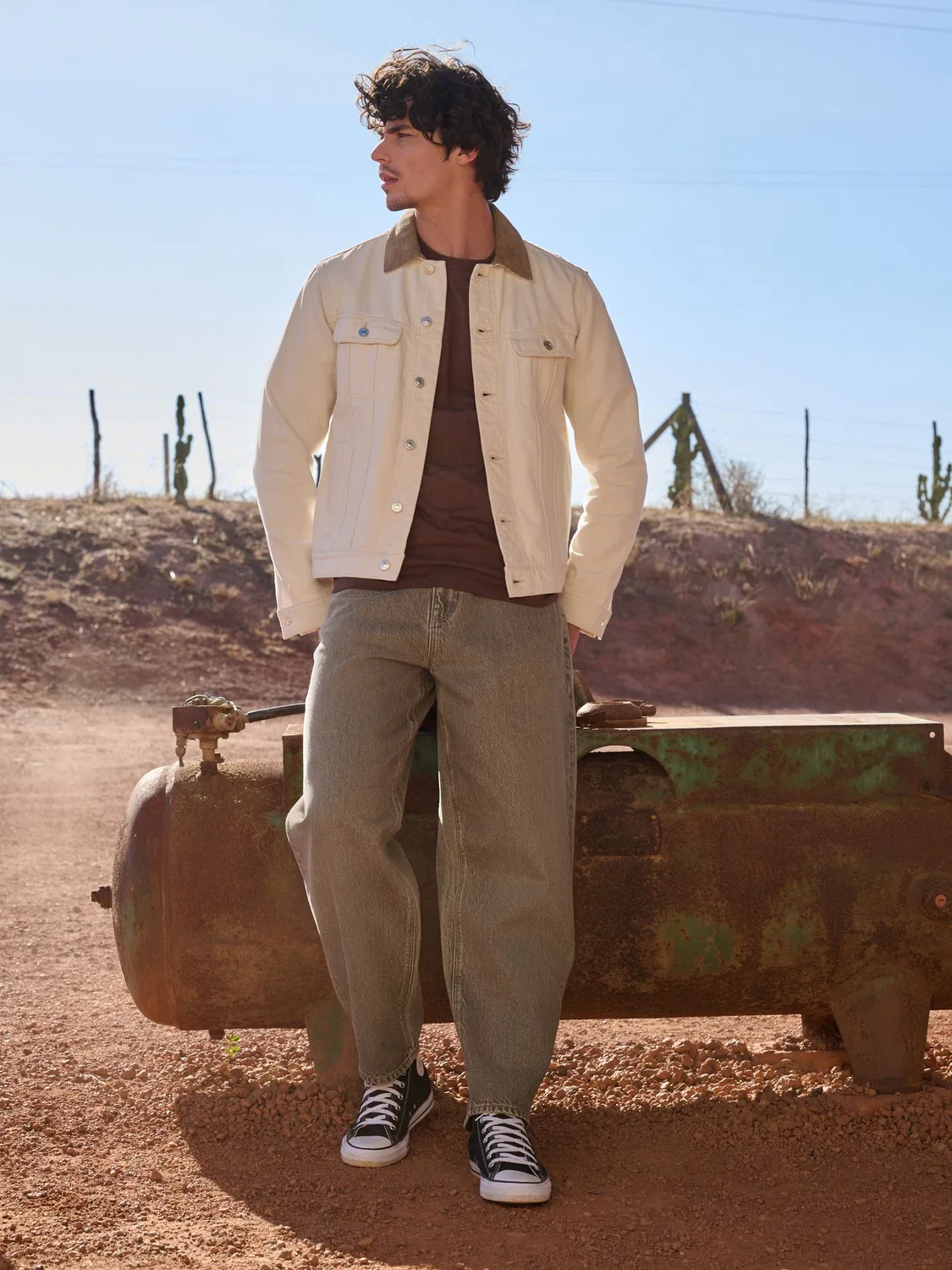 Джинсы Barrel Fit Next, Sand Washed — фото 2