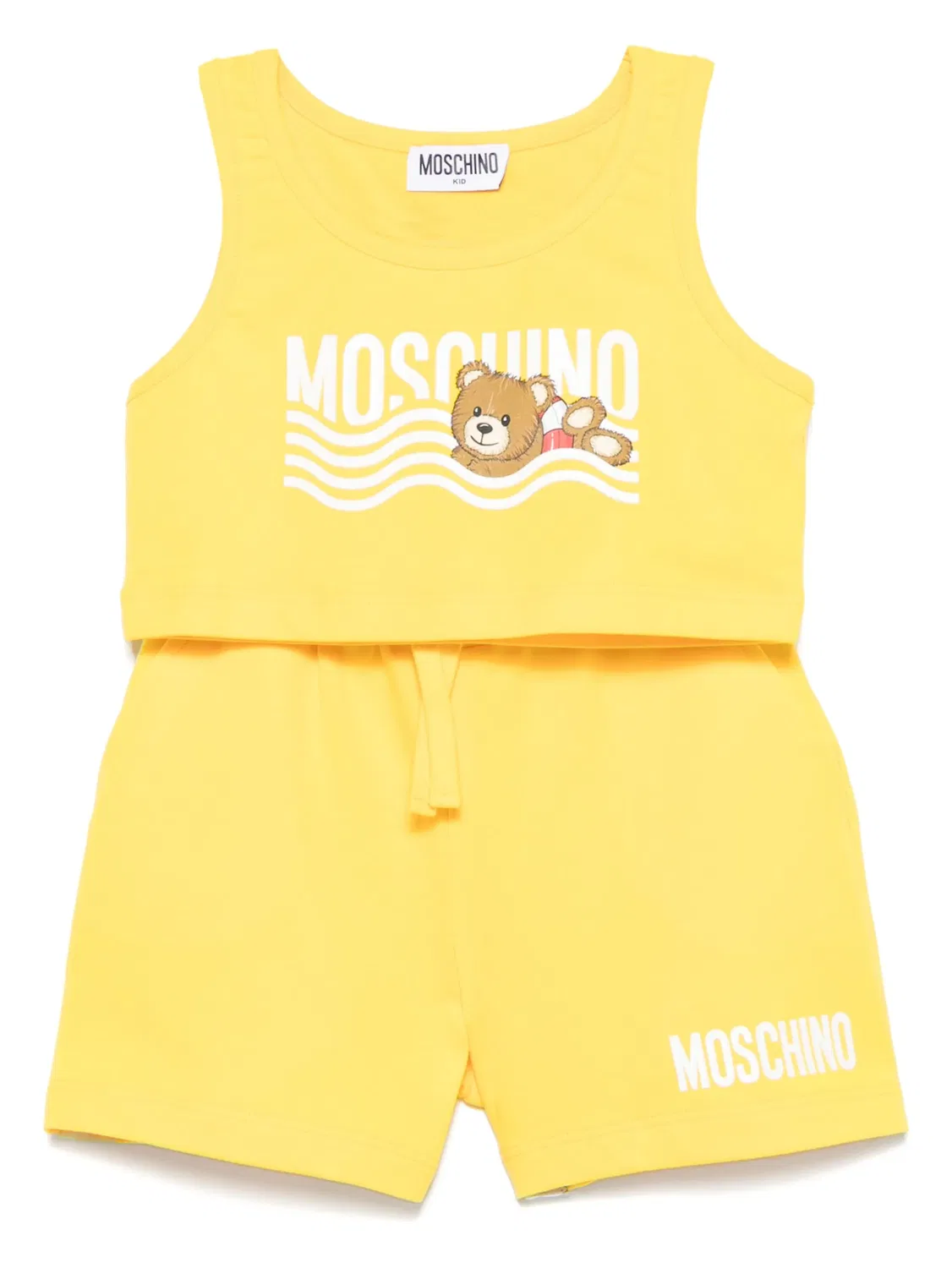 Шорты с логотипом Boutique Moschino, желтый