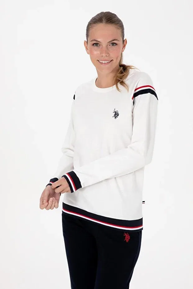 Женский комплект пижам с длинным рукавом U.S. Polo Assn., Ecru — фото 3