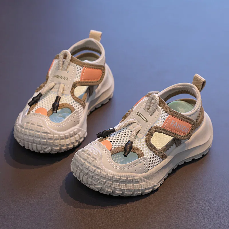 Детские сандалии дышащие с закрытым носком S170 Khaki SHIBU, Khaki — фото 3
