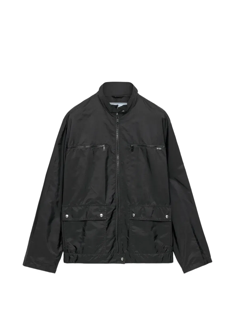 Легкая куртка Re-Nylon с капюшоном Prada, черный