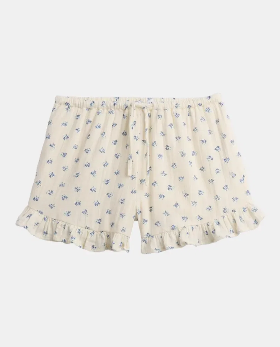 Детские шорты для девочек с эластичным поясом на шнурке Gap, Blanco — фото 4
