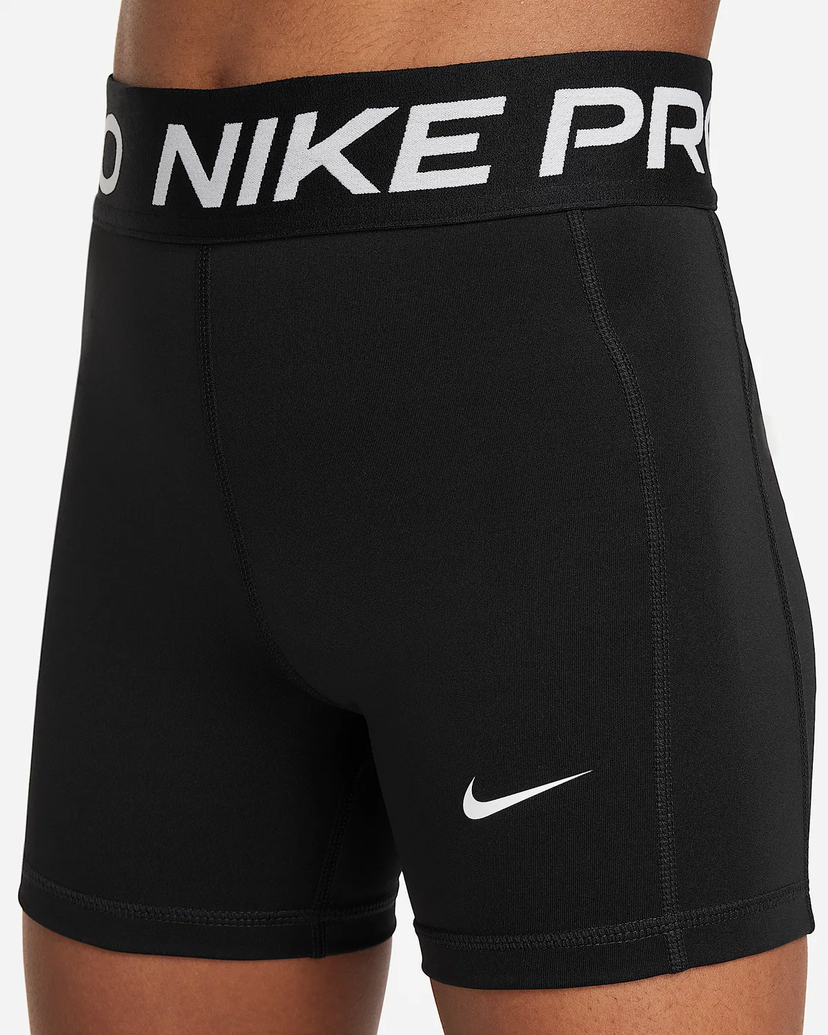 Детские шорты Dri-FIT Nike Pro Leak Protection для девочек, Black/White — фото 4