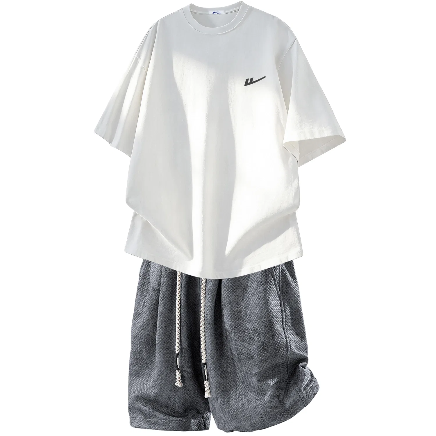Детский комплект спортивной одежды Черный+Абрикосовый Серый Casual Sportswear Unisex WARRIOR — фото 3