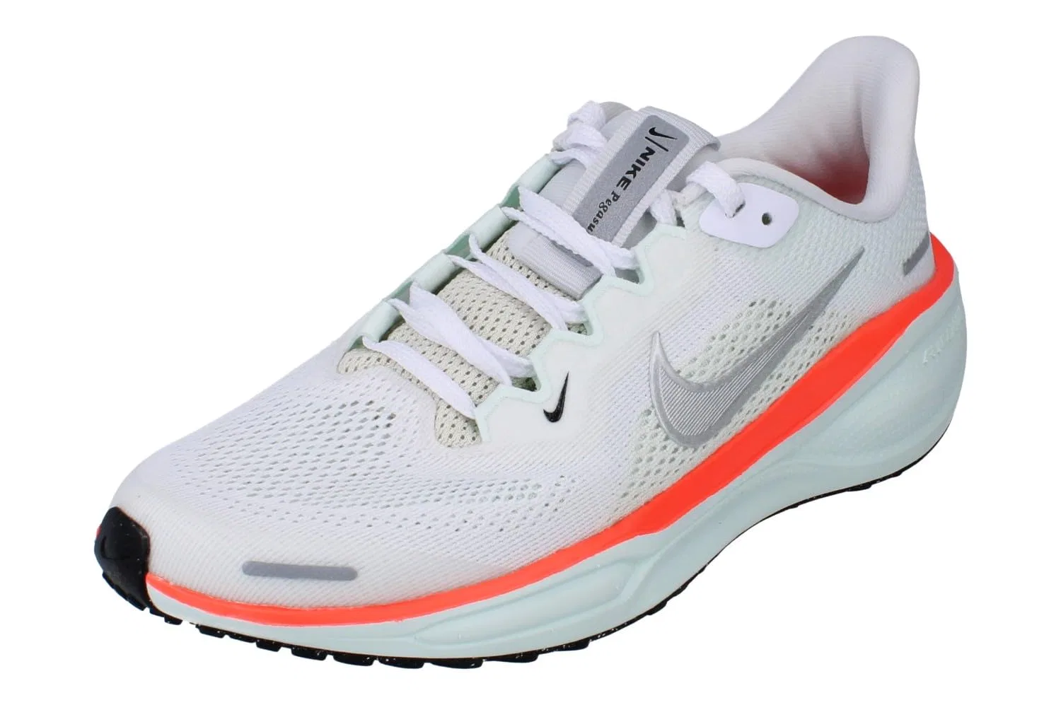 Детские кроссовки для мальчиков с амортизацией Air Zoom Pegasus 41 NIKE, White Metallic Silver Barely G