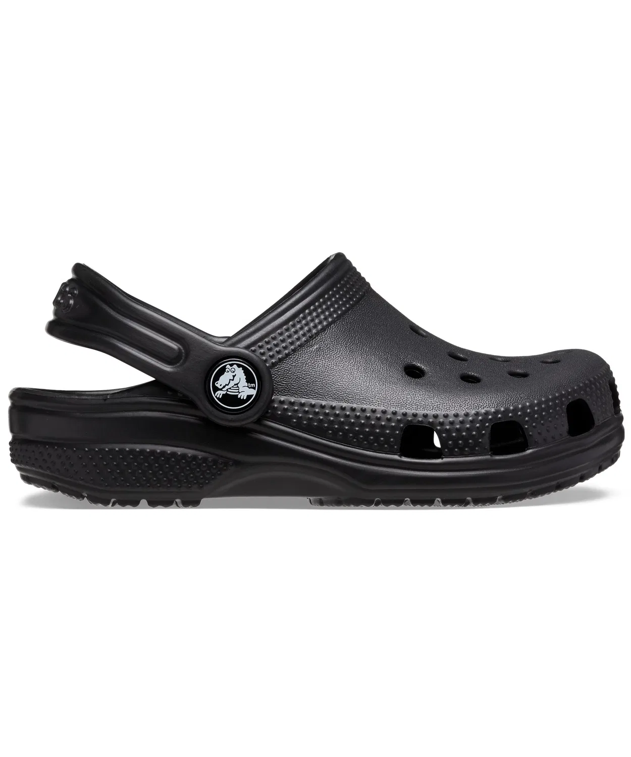 Детские сандалии-кроксы без ремешка с принтом Classic Clog crocs, Black