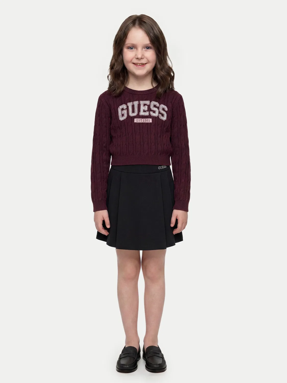 Юбка стандартного кроя для девочки Guess, черный — фото 2