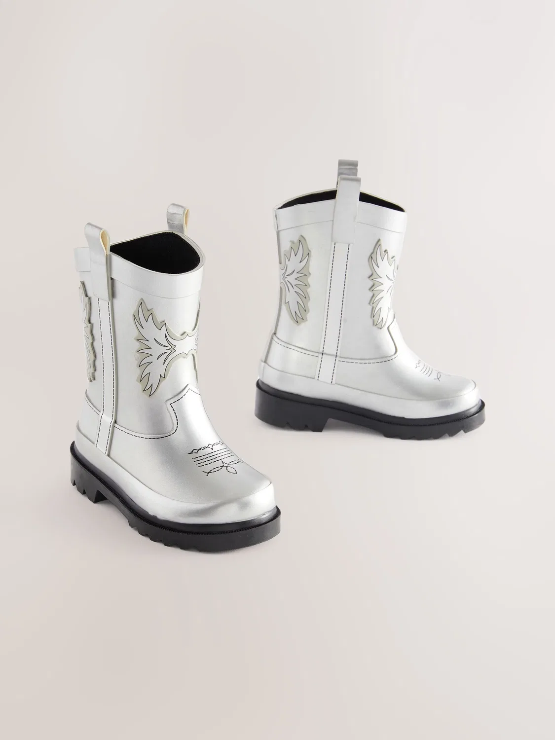 Резиновые сапоги Silver Western Wellies Next, серебристый
