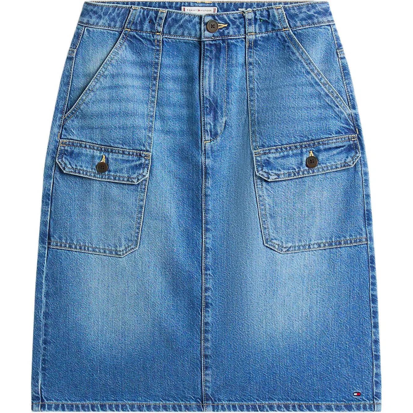 Женская джинсовая длинная юбка Tommy Hilfiger, Denim Blue