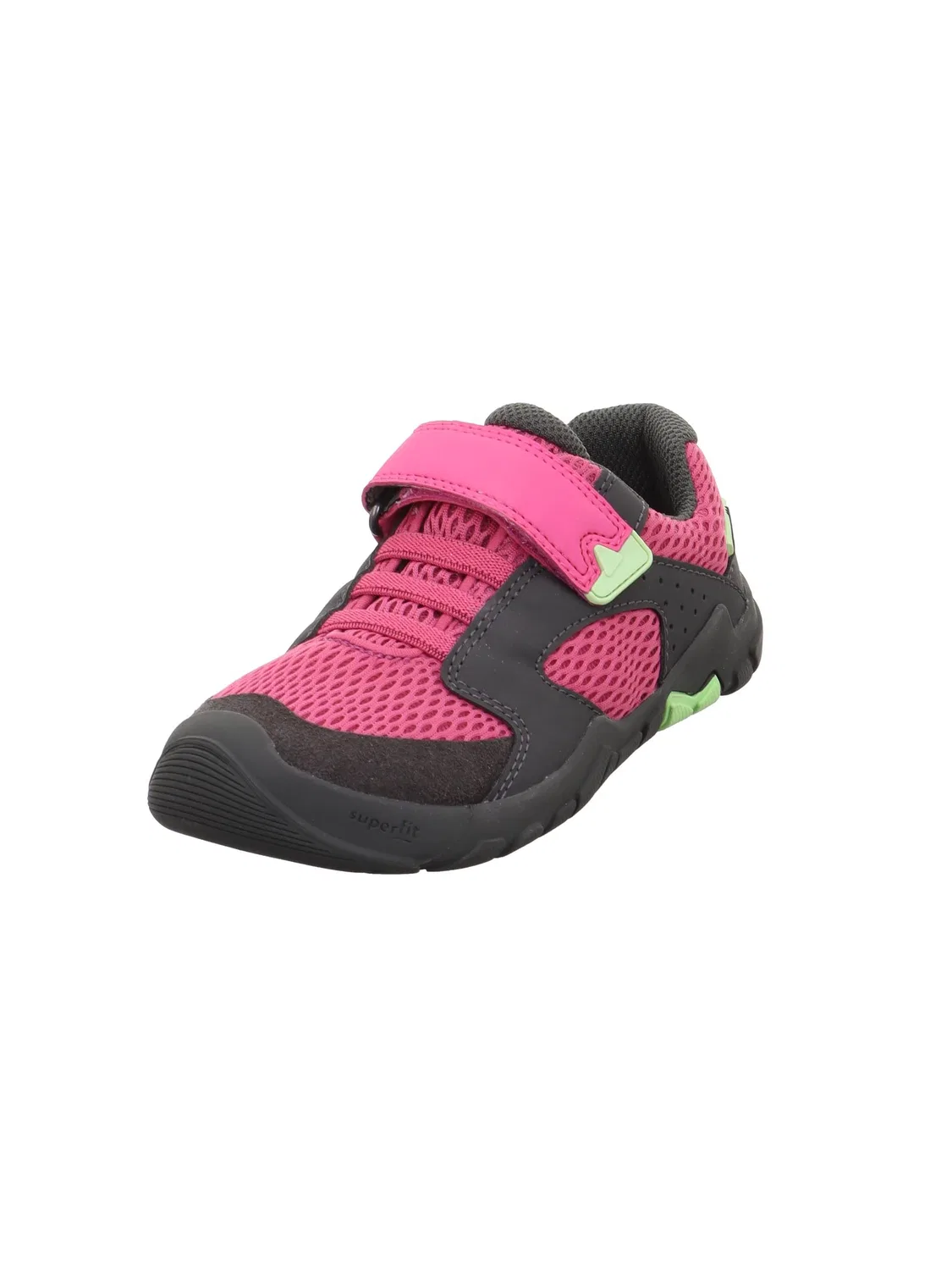 Детские кроссовки для девочек с липучками Trace Superfit, Pink Grey 5500