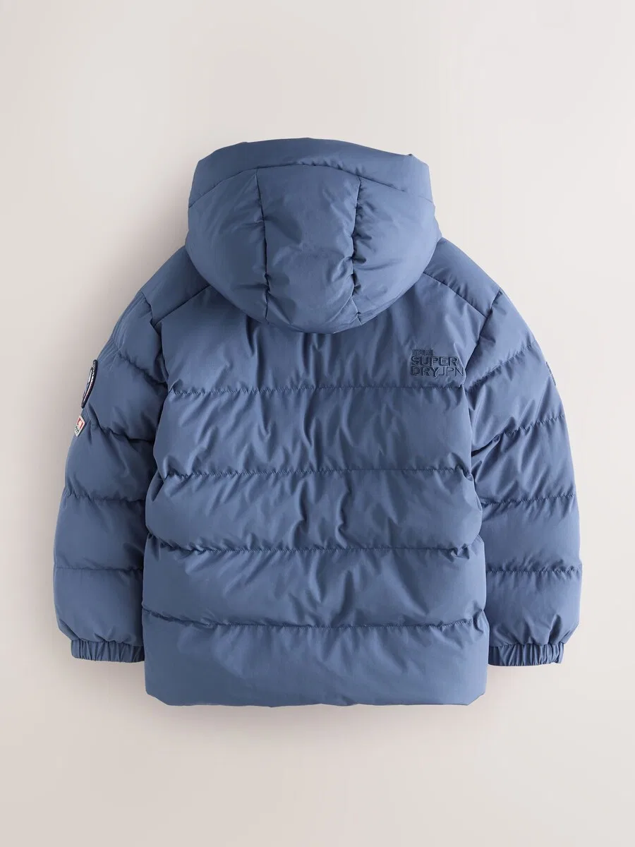 Зимняя куртка Superdry & Co, королевский синий цвет — фото 3