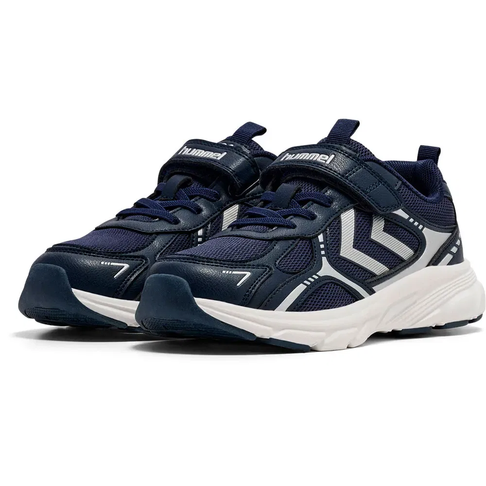 Детские кроссовки для девочек с эластичными шнурками Effort One VC Hummel, Blue — фото 2
