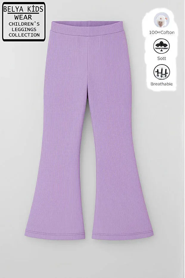 Детские леггинсы для девочек хлопковые Basics Belya Kids Wear, Purple
