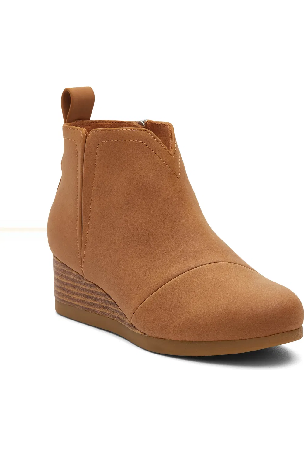 Ботинки детские челси на танкетке Clare Zip TOMS, Tan