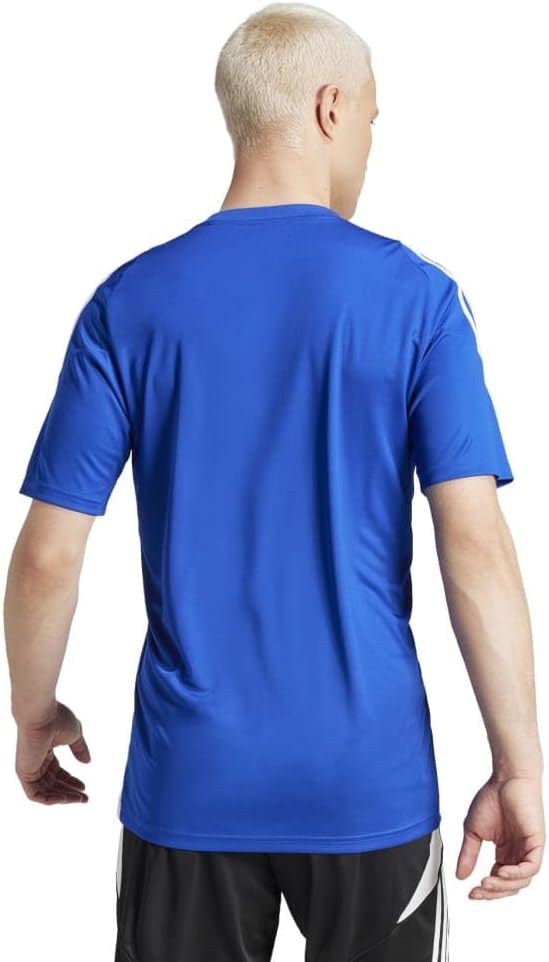 Мужская футбольная футболка adidas TIRO 24 HEJ10 с коротким рукавом, белый/синий — фото 2