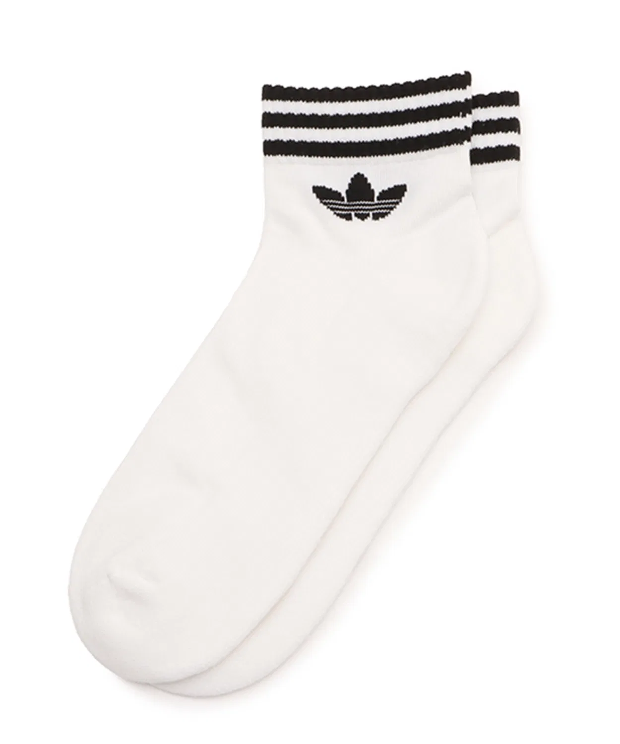 Комплект носков с логотипом Adidas, 3 пары, белый — фото 3