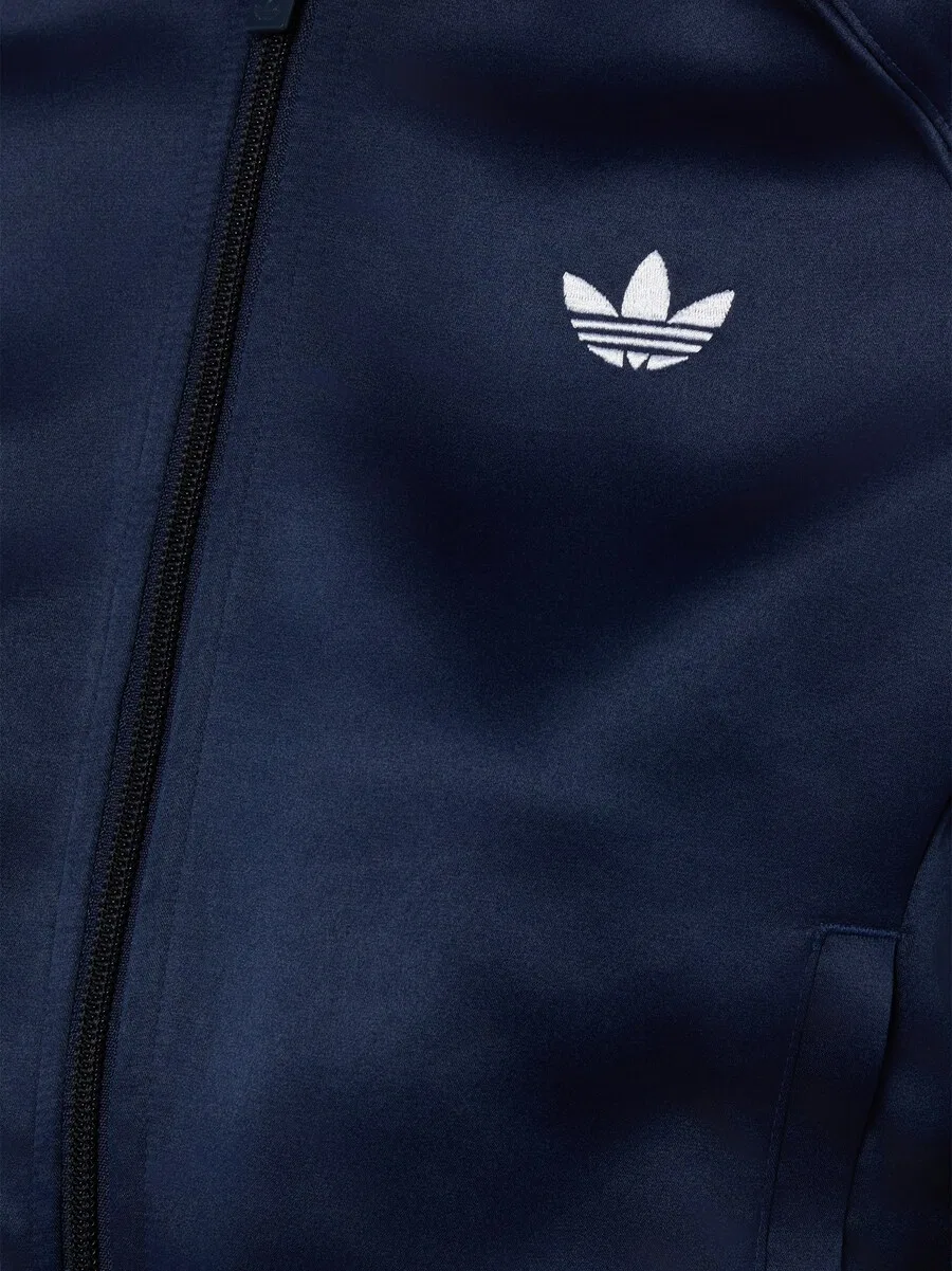 Худи на молнии ADIDAS ORIGINALS, цвет индиго — фото 3