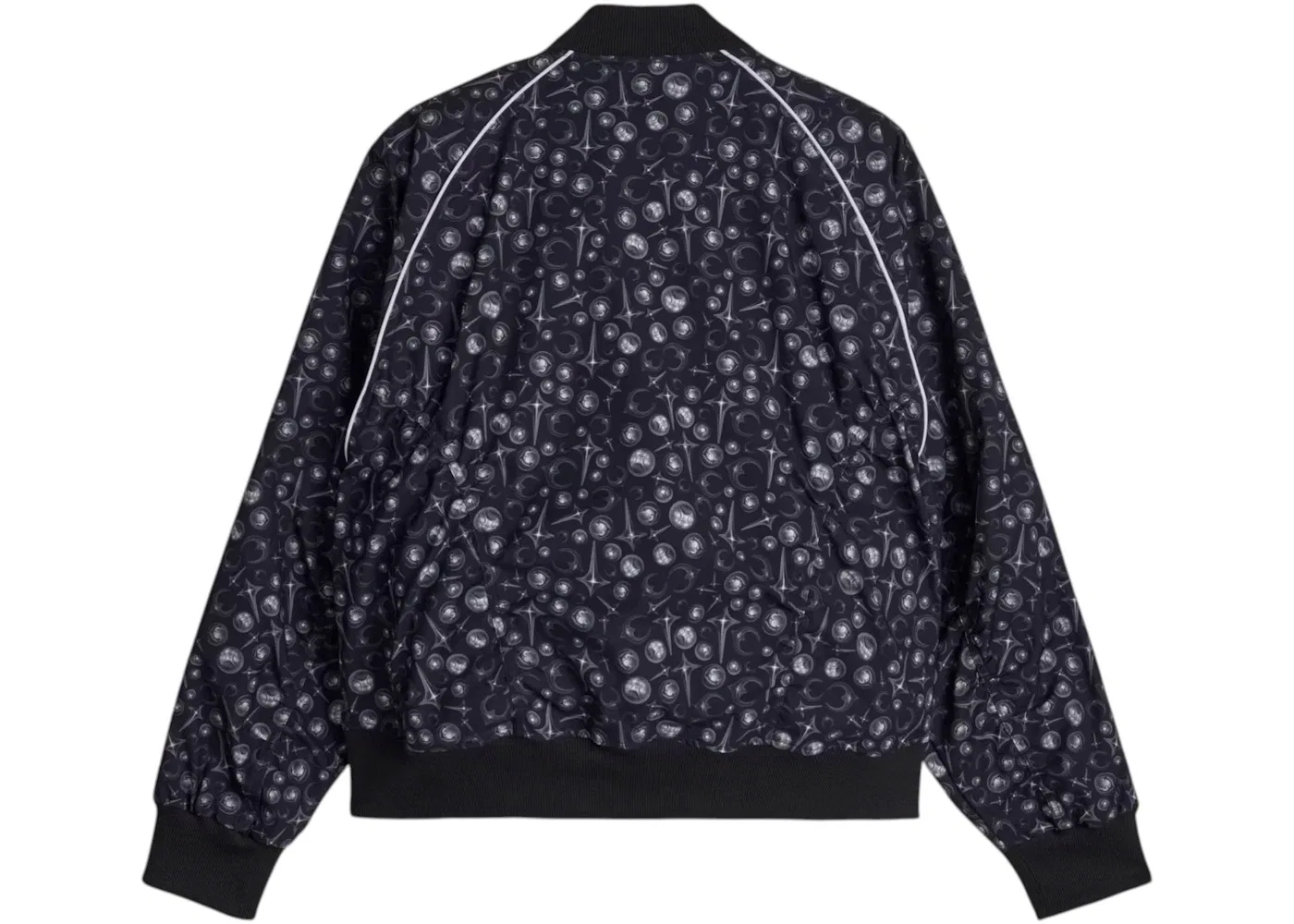 Мужская куртка с принтом Adidas x Thug Club Superstar Jacket Adidas, Black/White — фото 2
