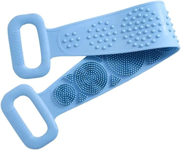Силиконовая мочалка для спины, скраб для тела, Blue Sararui