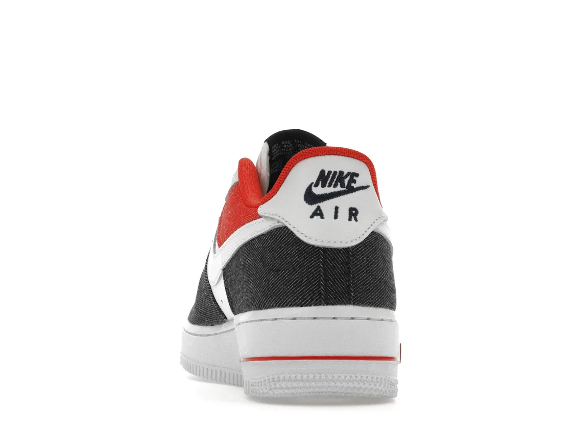 Детские кроссовки Lifestyle Nike Air Force 1 Low LV8, White/Midnight Navy/Chile Red/White — фото 4