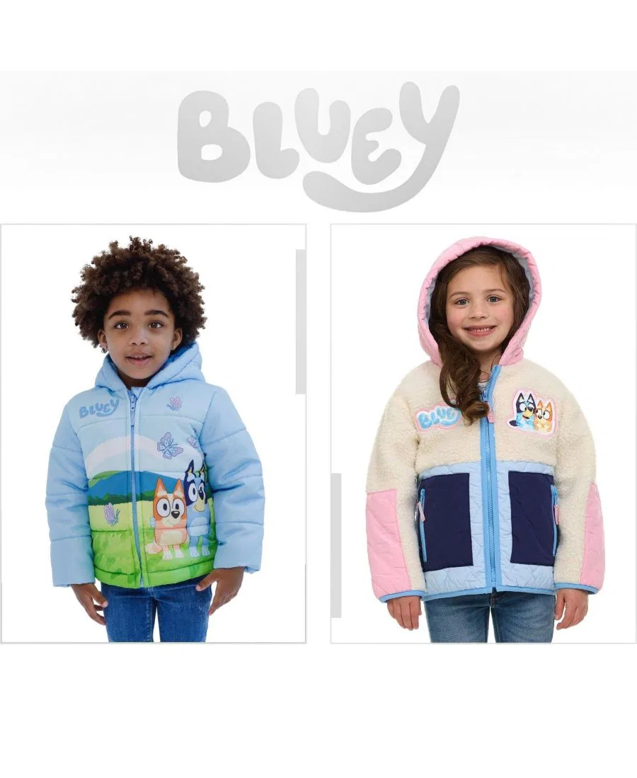 Детская куртка на молнии из флиса Bluey Bluey Bingo Pink Blue — фото 3