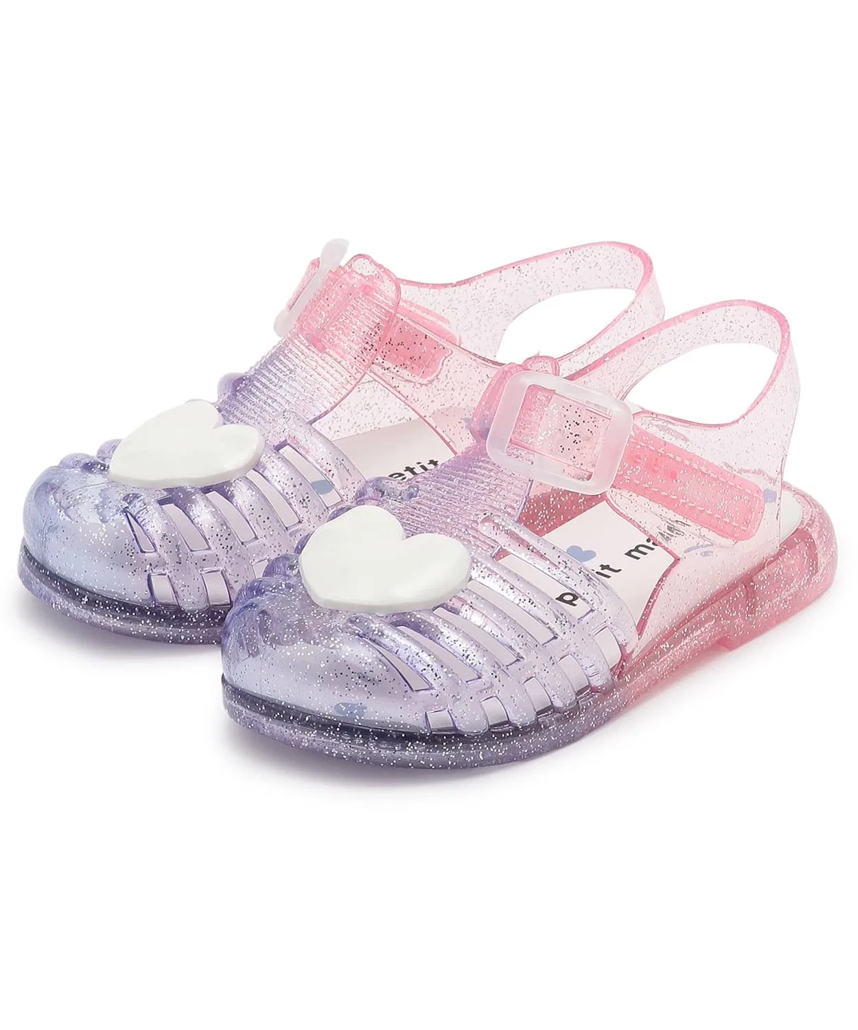 Детские сандалии с блестками, модель Lame Jelly, petit main, Pink