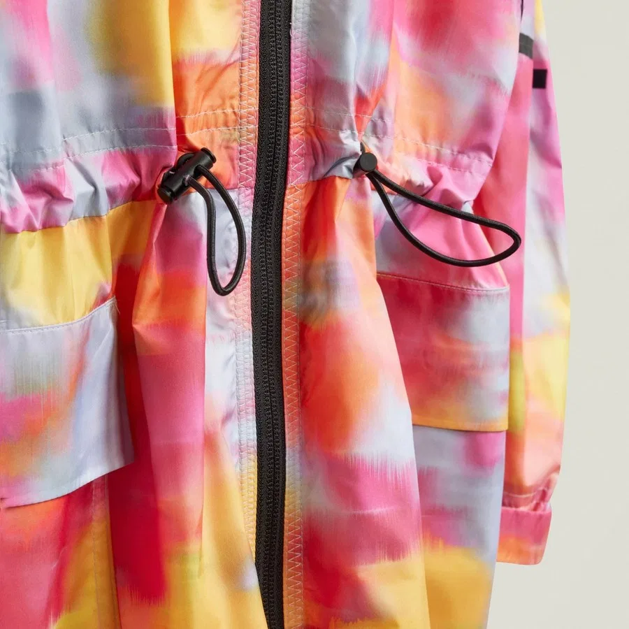 Парка с принтом adidas by Stella McCartney Printed Long Parka adidas, Золотисто-желтый — фото 3