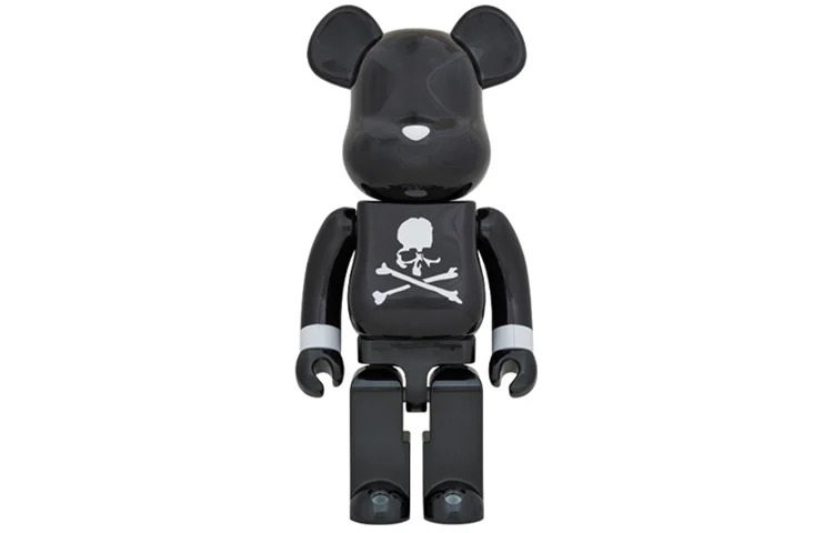 

Виниловая фигурка Be@rbrick X Mastermind Japan Black Chrome Ver, 70 см