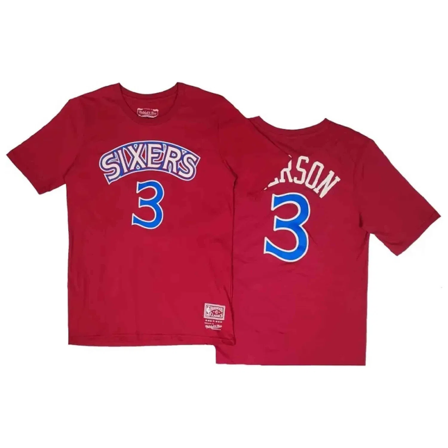 Детская футболка с коротким рукавом Mitchell & Ness, Цвет Rot — фото 3