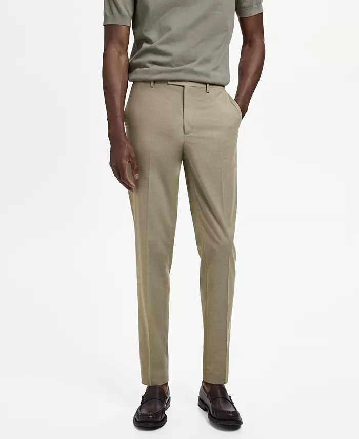 

Мужские брюки Milan Slim-Fit Mango, зеленый