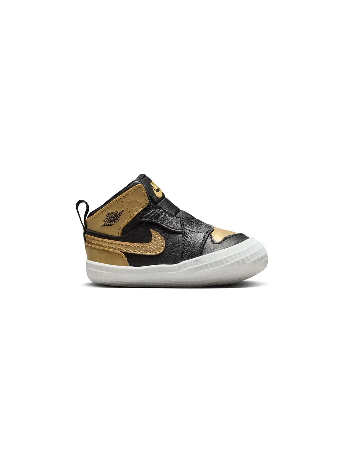 Криб-бутсы Air Jordan 1 "Черный Металлик Золото"