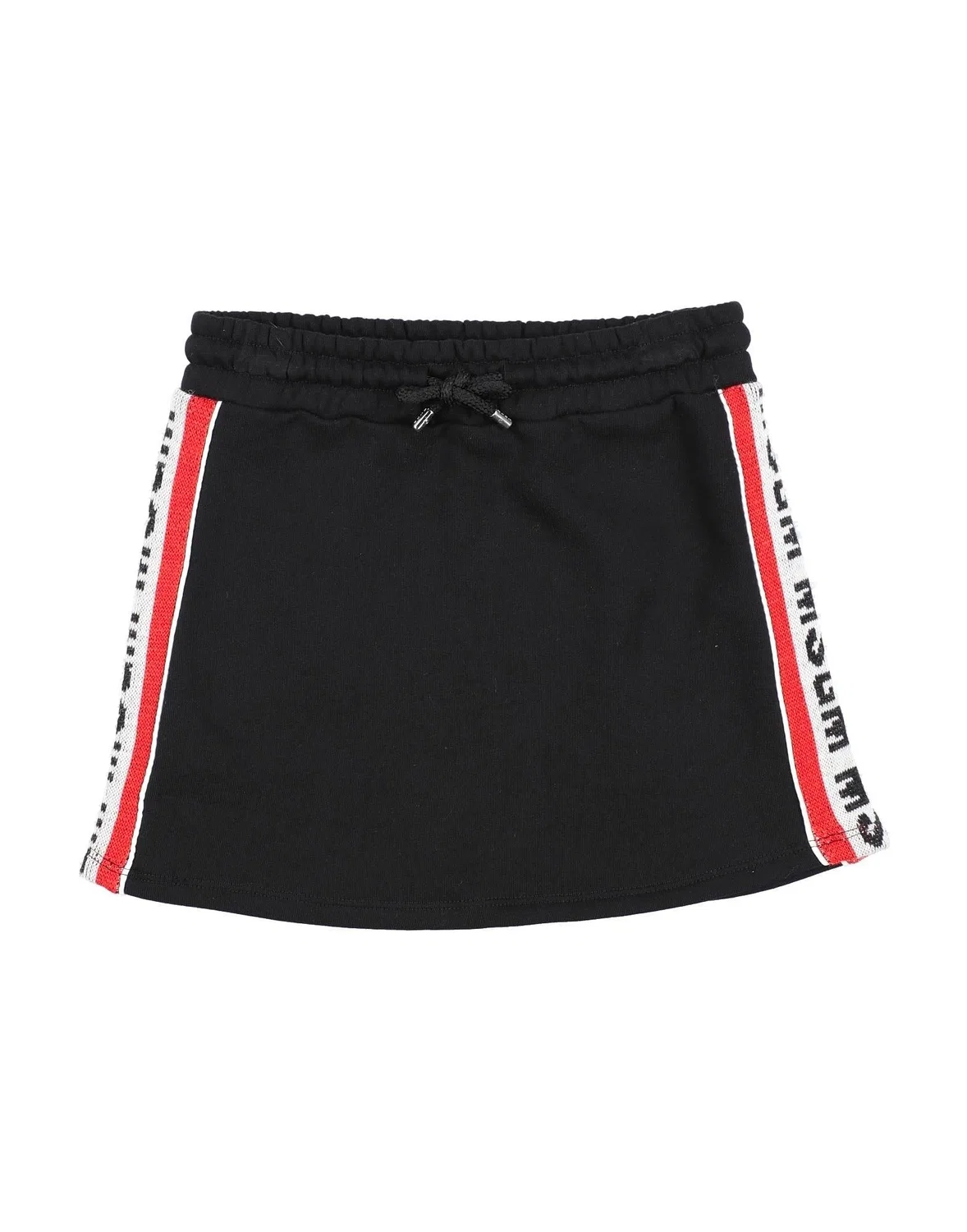 Детская юбка для девочек вязаная с логотипом Msgm, черный