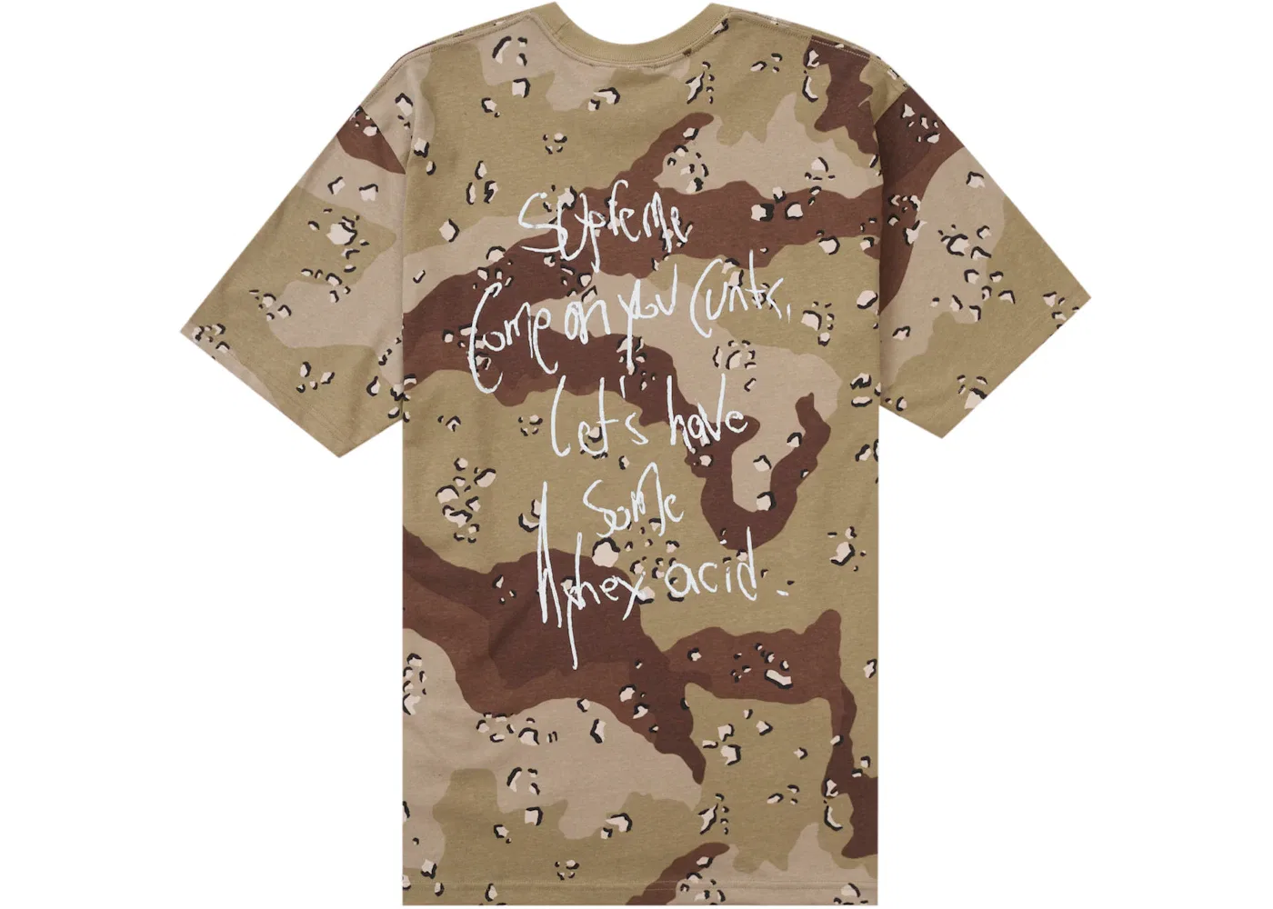 Мужская футболка с камуфляжным принтом Supreme Tee, Chocolate Chip Camo — фото 2