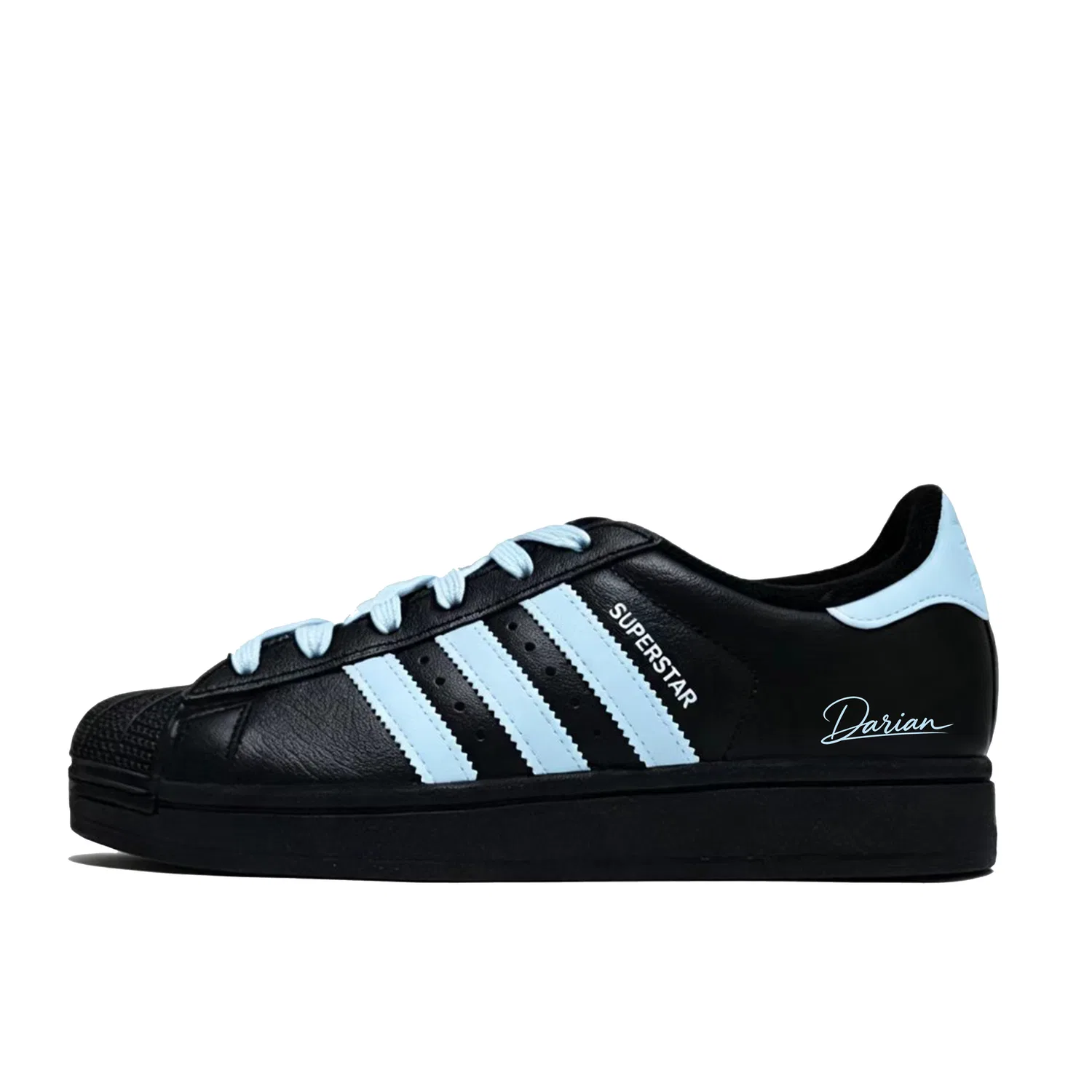 Детские кроссовки для скейтбординга с ледяным синим цветом, модель Superstar 2, Adidas Originals, Ice Blue