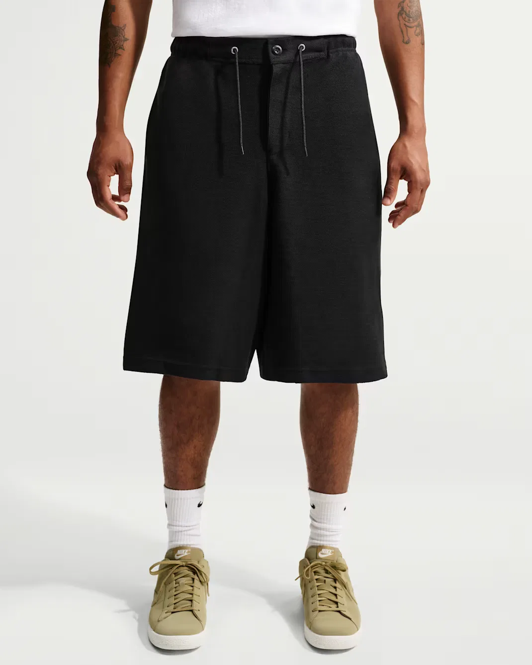 Мужские шорты из французской махровой ткани Nike Club Rules, Black/Obsidian/Black/Black — фото 2