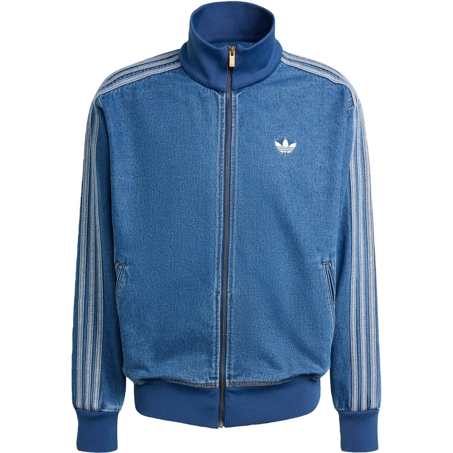Спортивная кофта с молнией Adicolor Denim Firebird Track Top adidas, Синий — фото 3